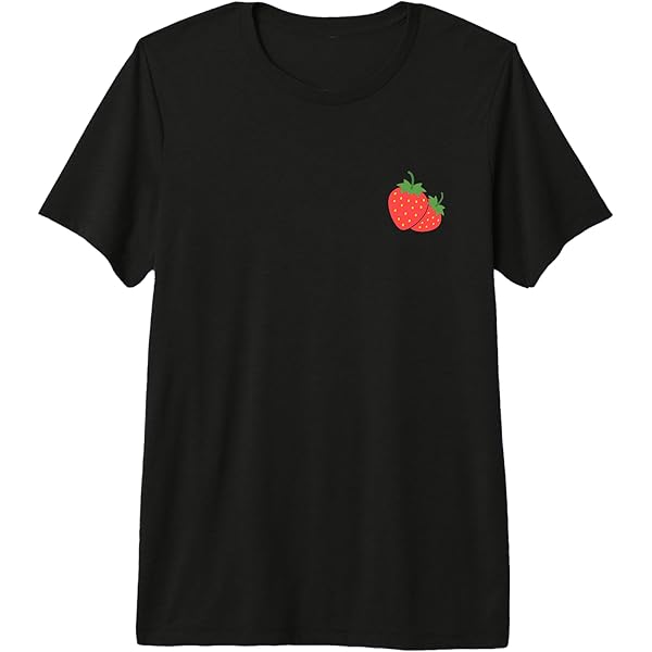 Amazon.com: Strawberry Pocket Shirt Strawberry Art T-Shirt Trendy